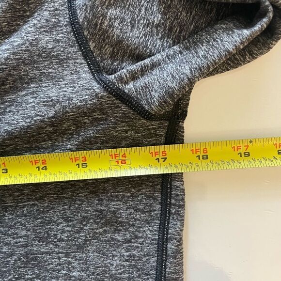 Lululemon athletica heathered black/gray half zip pullover - Picture 5 of 7